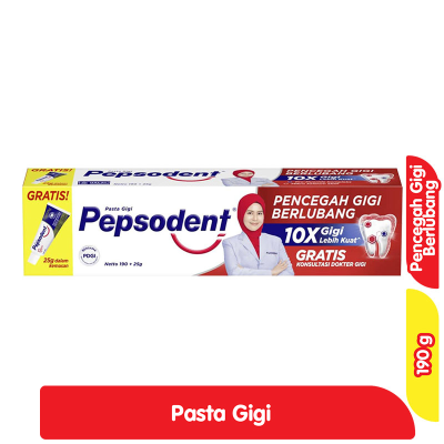 Pepsodent Pasta Gigi Pencegah Gigi Berlubang 190 g