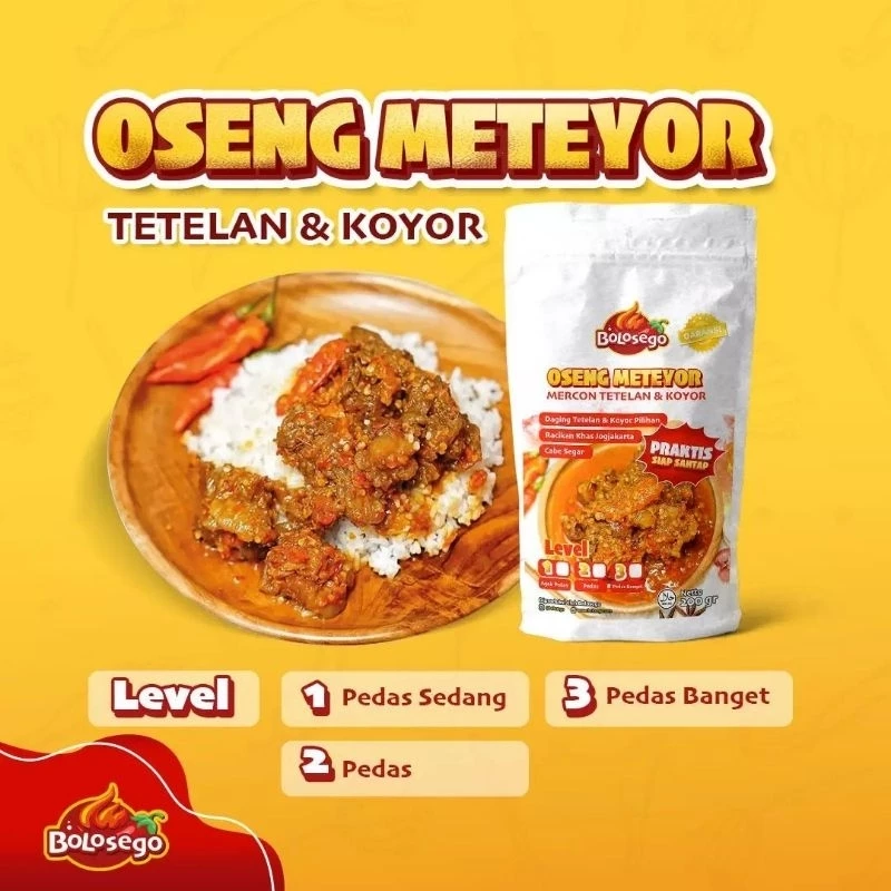 Bolosego Oseng Meteyor Tetelan &  Koyor