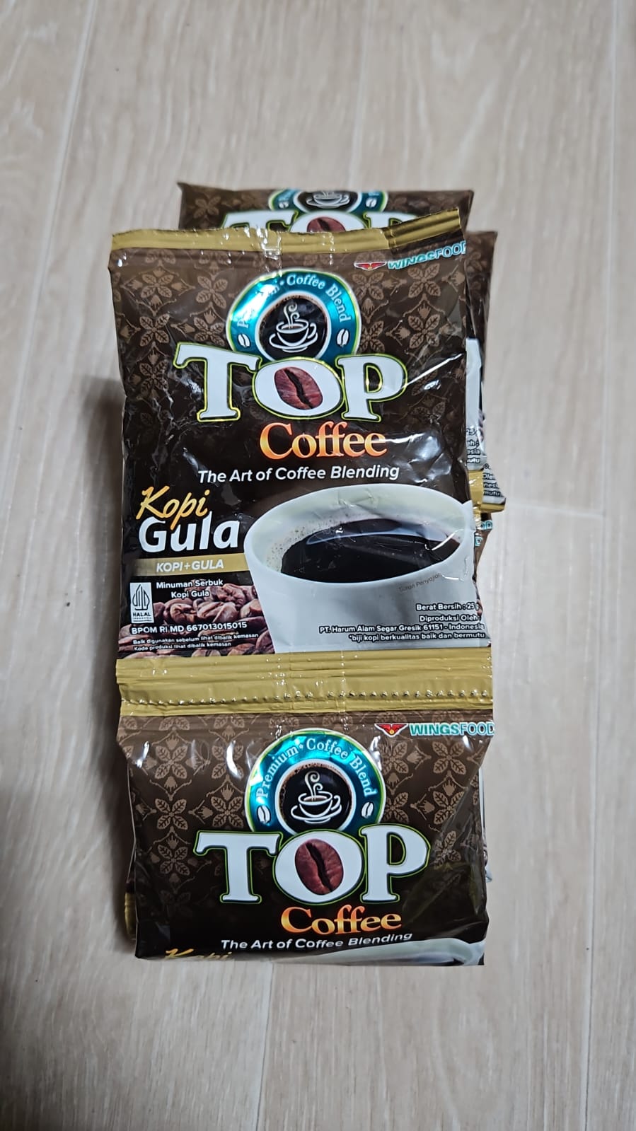 Top coffee Kopi + Gula